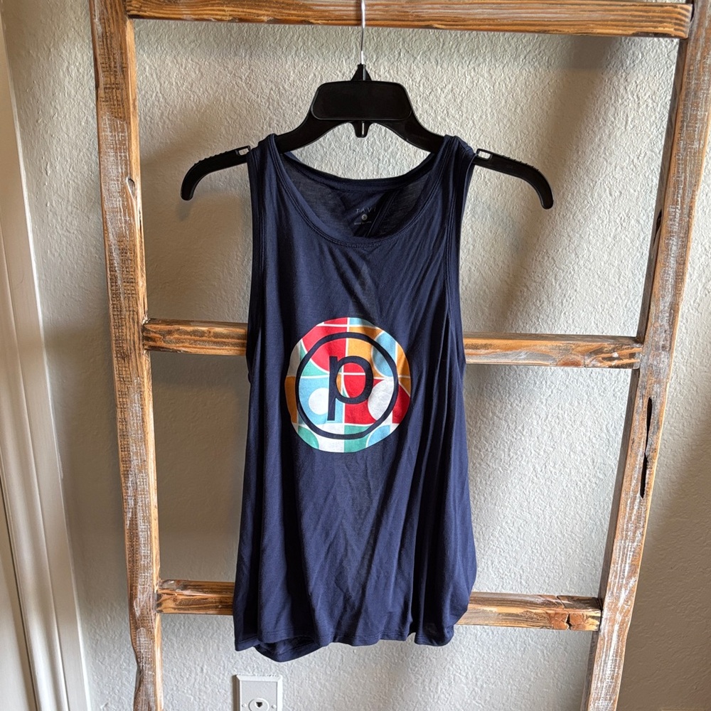 Pure Barre Navy Graphic Tank Top